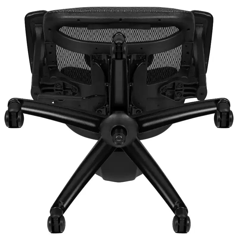 Chaise de bureau ergonomique en maille Emma et Oliver – Bascule synchrone, appui-tête, accoudoirs pivotants réglables