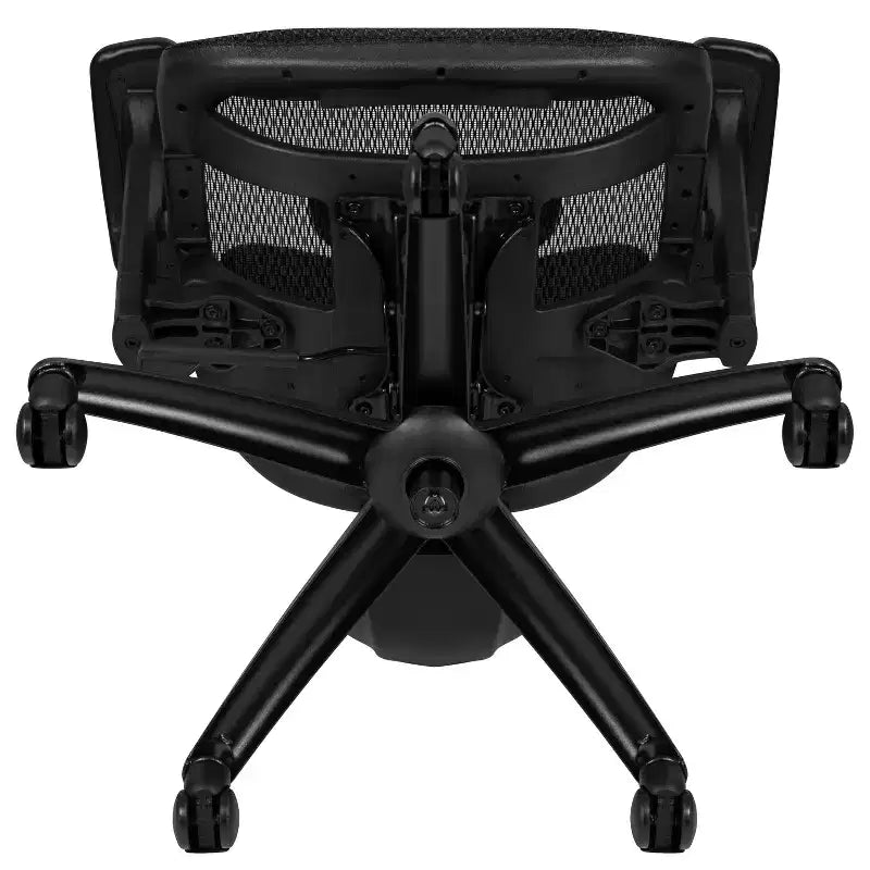 Chaise de bureau ergonomique en maille Emma et Oliver – Bascule synchrone, appui-tête, accoudoirs pivotants réglables