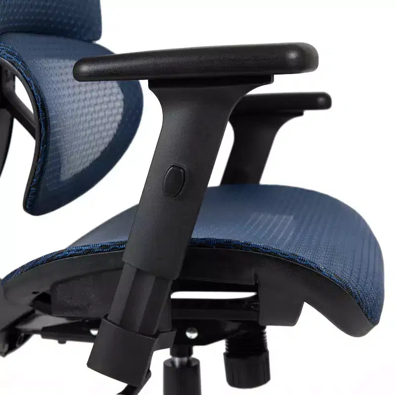 Chaise de bureau ergonomique en maille Emma et Oliver – Bascule synchrone, appui-tête, accoudoirs pivotants réglables