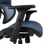 Chaise de bureau ergonomique en maille Emma et Oliver – Bascule synchrone, appui-tête, accoudoirs pivotants réglables