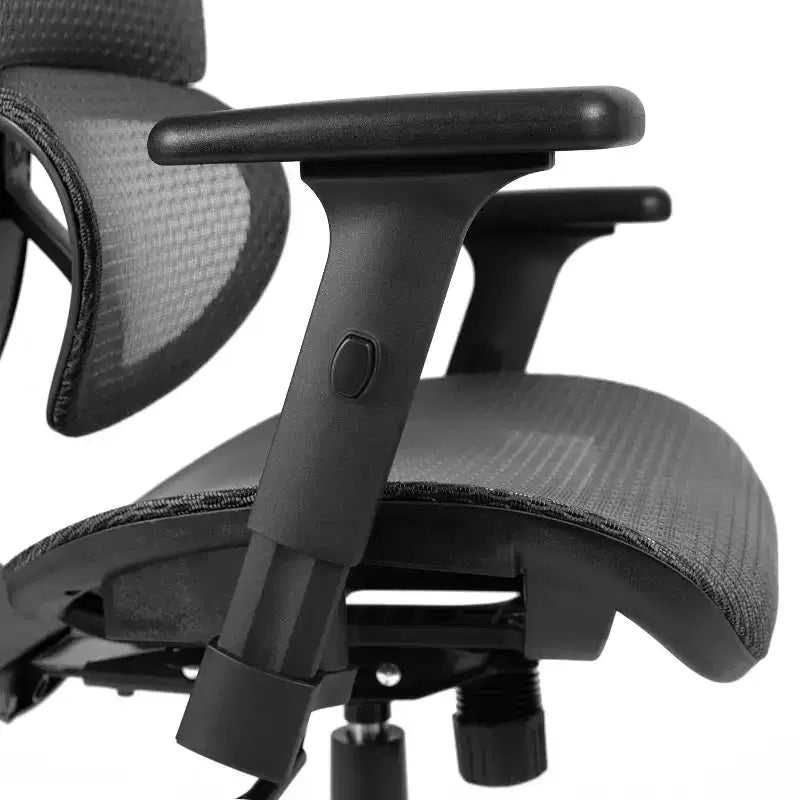Chaise de bureau ergonomique en maille Emma et Oliver – Bascule synchrone, appui-tête, accoudoirs pivotants réglables