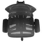 Chaise de bureau ergonomique en maille Emma et Oliver – Bascule synchrone, appui-tête, accoudoirs pivotants réglables