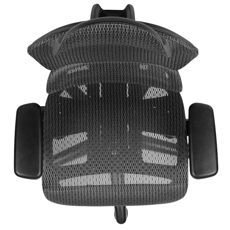Chaise de bureau ergonomique en maille Emma et Oliver – Bascule synchrone, appui-tête, accoudoirs pivotants réglables
