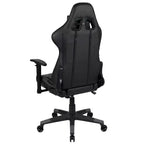 Chaise de jeu ergonomique Emma et Oliver Racing avec dossier entièrement inclinable en cuir synthétique rouge