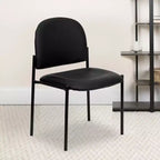 Chaise de réception latérale empilable en acier Emma et Oliver Comfort
