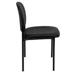 Chaise de réception latérale empilable en acier Emma et Oliver Comfort