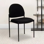Chaise de réception latérale empilable en acier Emma et Oliver Comfort