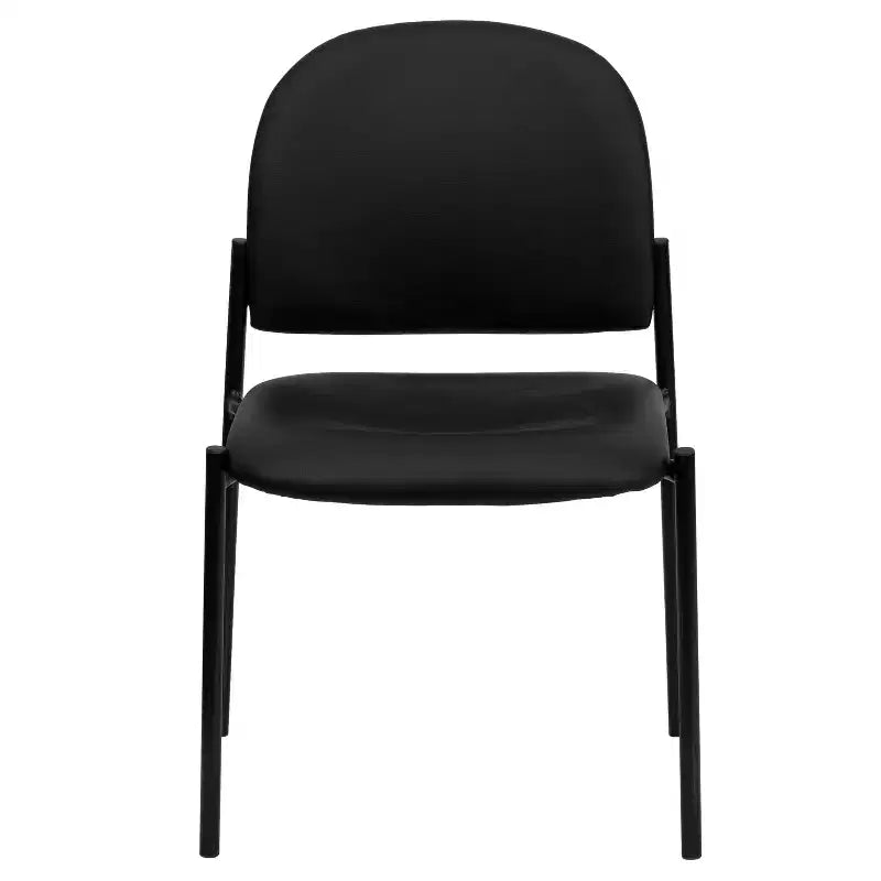 Chaise de réception latérale empilable en acier Emma et Oliver Comfort