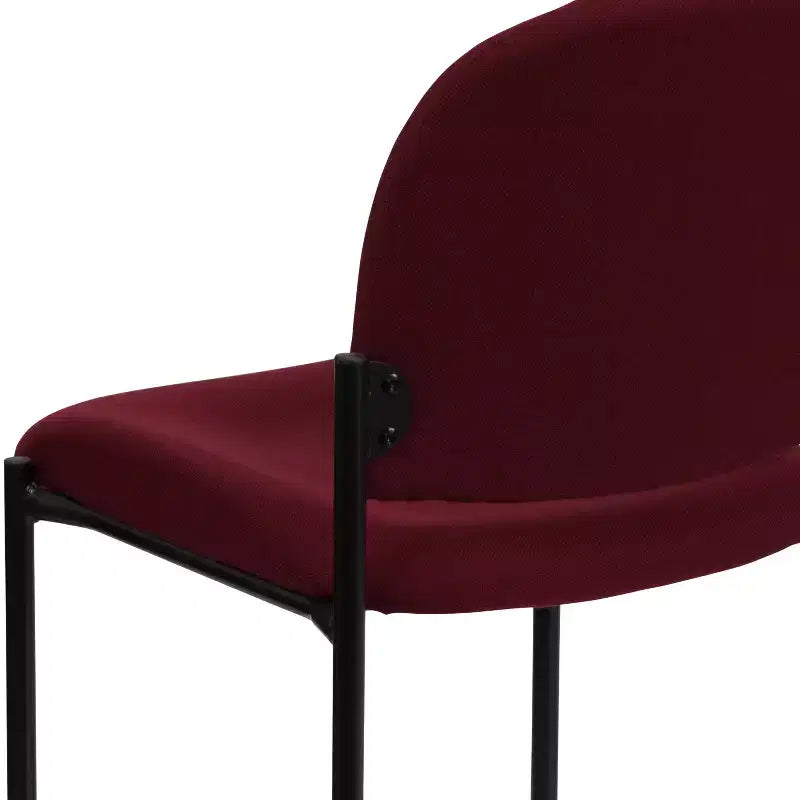 Chaise de réception latérale empilable en acier Emma et Oliver Comfort