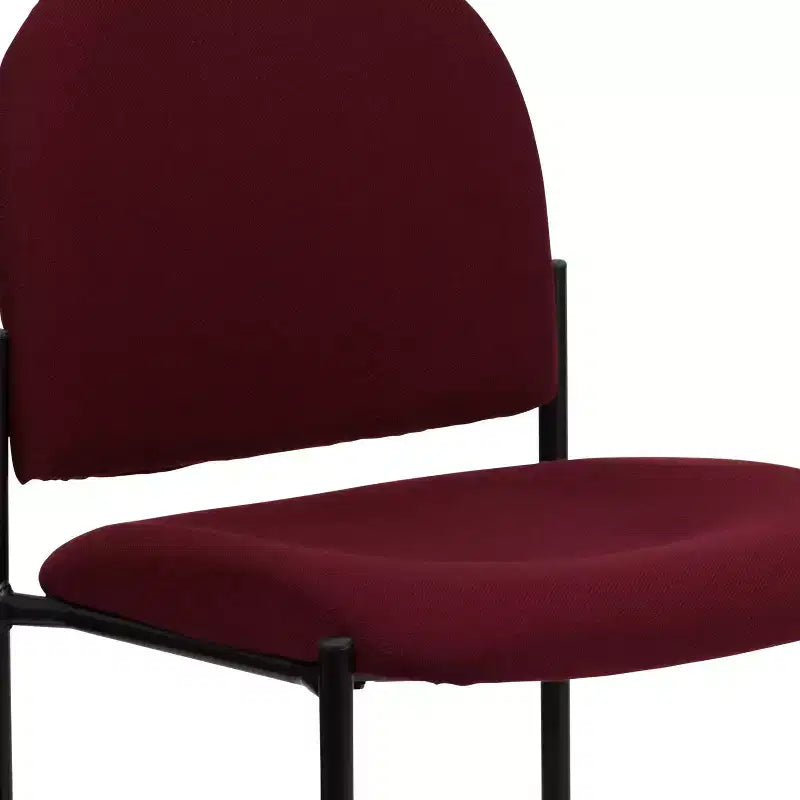 Chaise de réception latérale empilable en acier Emma et Oliver Comfort