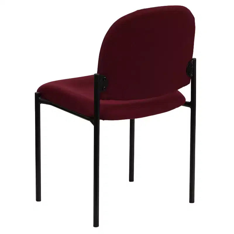 Chaise de réception latérale empilable en acier Emma et Oliver Comfort