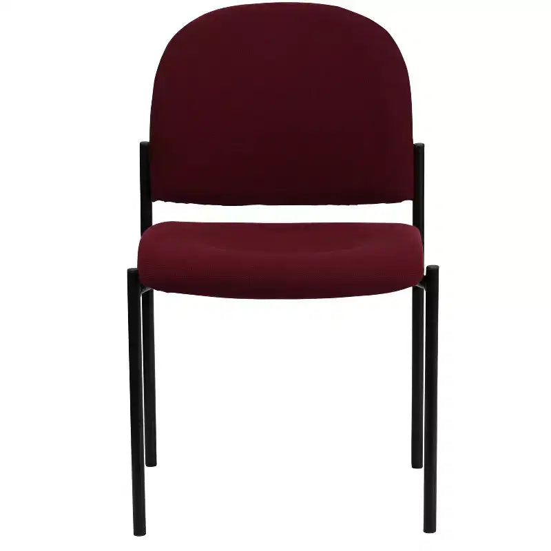 Chaise de réception latérale empilable en acier Emma et Oliver Comfort