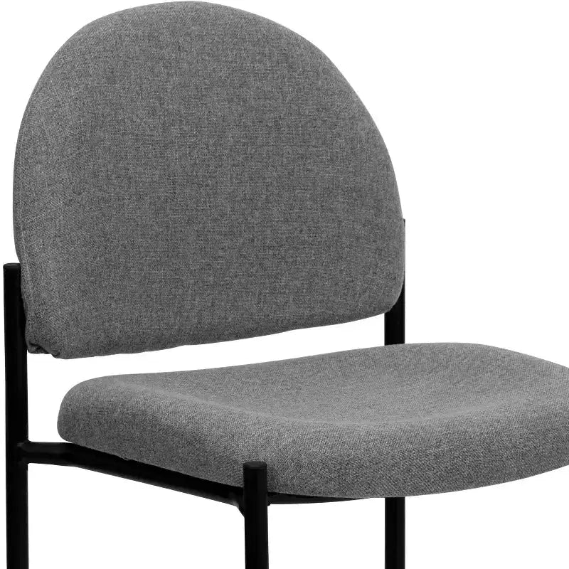 Chaise de réception latérale empilable en acier Emma et Oliver Comfort