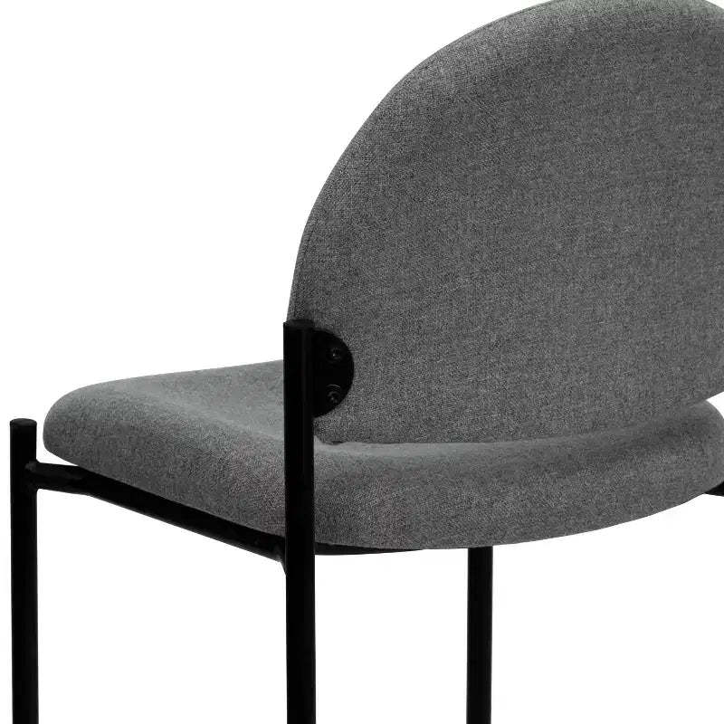 Chaise de réception latérale empilable en acier Emma et Oliver Comfort
