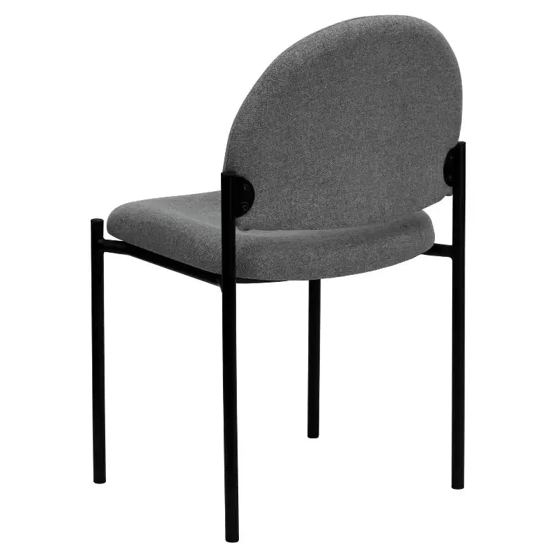 Chaise de réception latérale empilable en acier Emma et Oliver Comfort