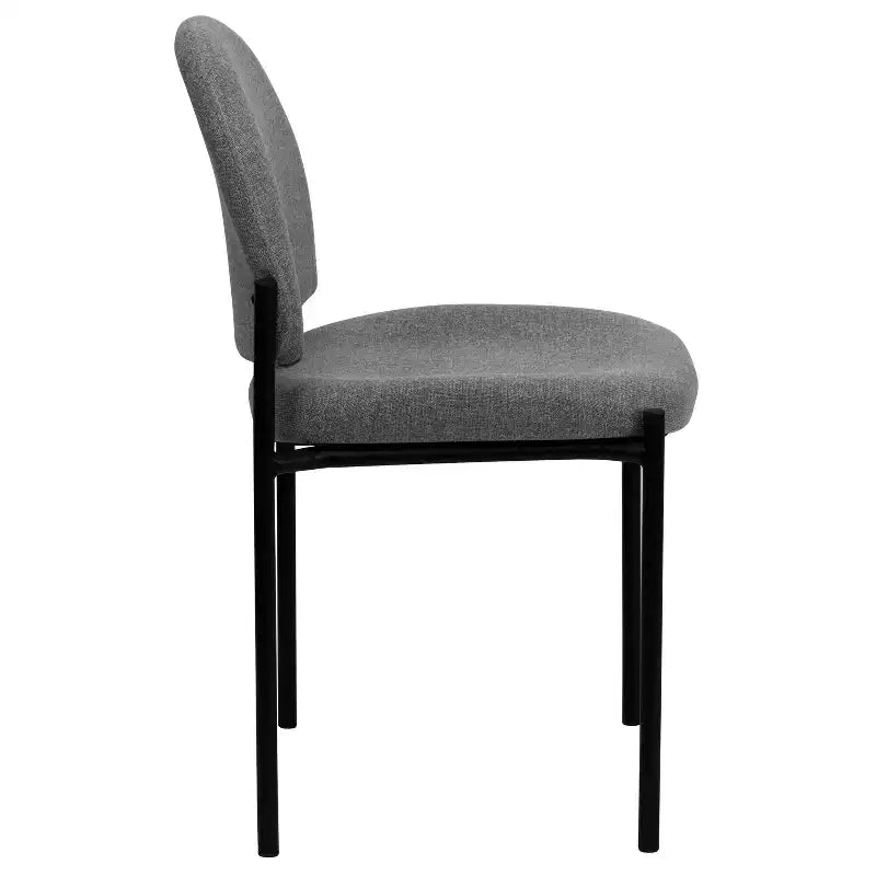 Chaise de réception latérale empilable en acier Emma et Oliver Comfort