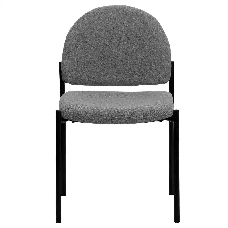 Chaise de réception latérale empilable en acier Emma et Oliver Comfort