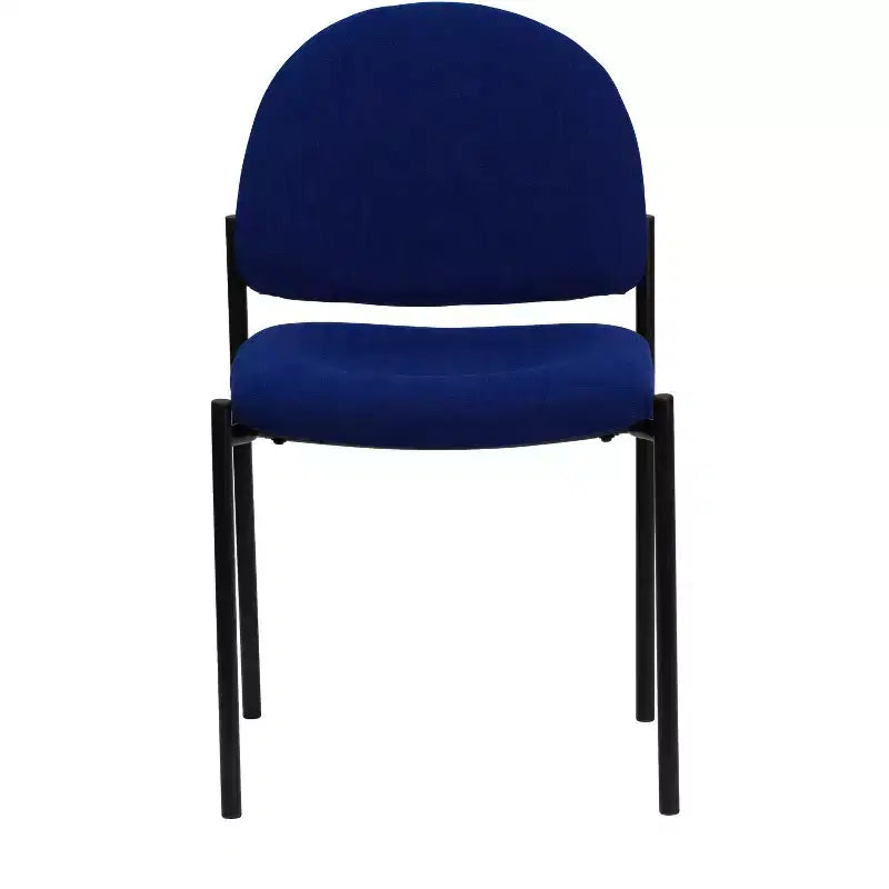 Chaise de réception latérale empilable en acier Emma et Oliver Comfort