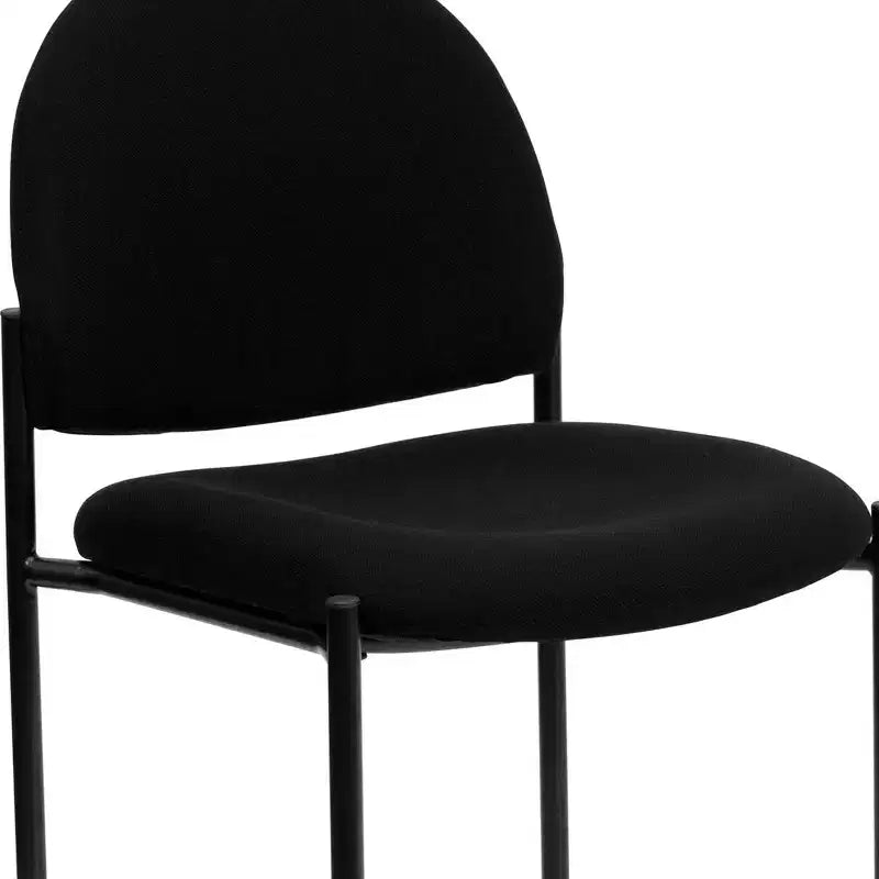 Chaise de réception latérale empilable en acier Emma et Oliver Comfort