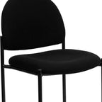 Chaise de réception latérale empilable en acier Emma et Oliver Comfort