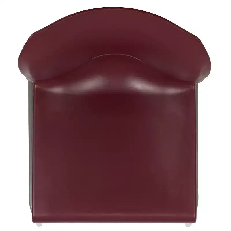 Chaise d'appoint Emma et Oliver Home and Office, dossier plein, base luge profilée et empilable