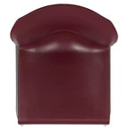 Chaise d'appoint Emma et Oliver Home and Office, dossier plein, base luge profilée et empilable