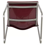 Chaise d'appoint Emma et Oliver Home and Office, dossier plein, base luge profilée et empilable