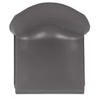 Chaise d'appoint Emma et Oliver Home and Office, dossier plein, base luge profilée et empilable