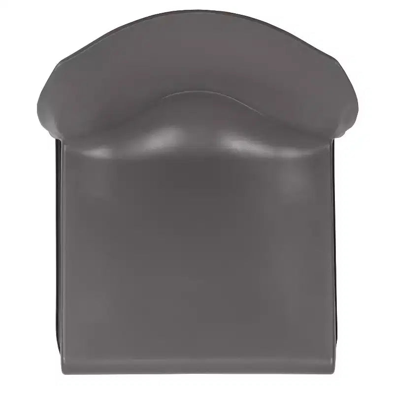 Chaise d'appoint Emma et Oliver Home and Office, dossier plein, base luge profilée et empilable