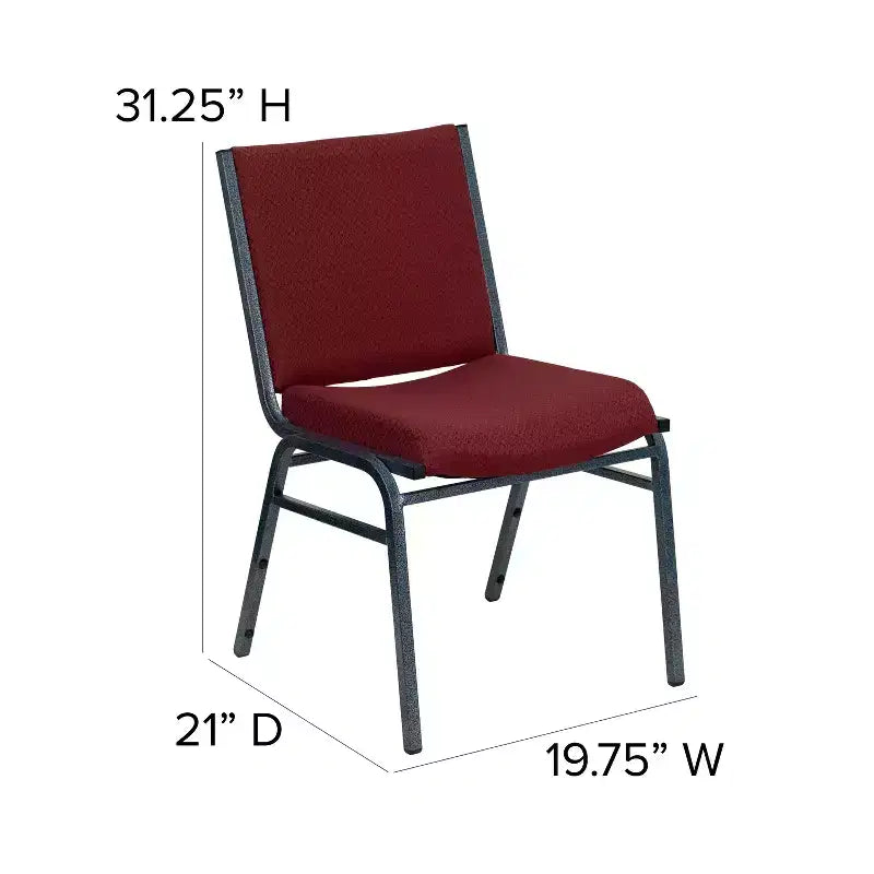 Chaise empilable d'accueil/d'invité robuste Emma et Oliver