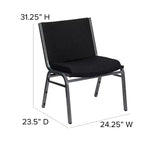 Chaise de conférence en tissu Emma et Oliver 1000 lb. Grande taille