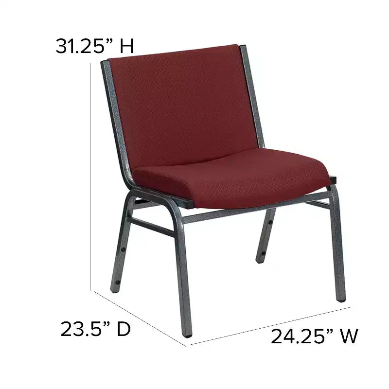 Chaise de conférence en tissu Emma et Oliver 1000 lb. Grande taille