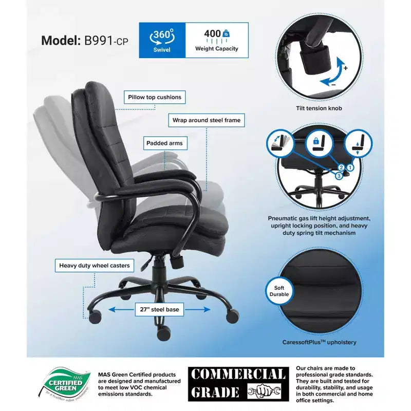 Fauteuil de direction robuste - Boss Office Products