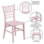 Chaise Chiavari en résine tout usage Emma et Oliver Childs pour la maison ou la location à domicile
