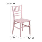 Chaise Chiavari en résine tout usage Emma et Oliver Childs pour la maison ou la location à domicile
