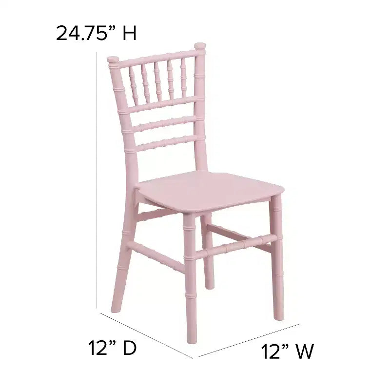 Chaise Chiavari en résine tout usage Emma et Oliver Childs pour la maison ou la location à domicile
