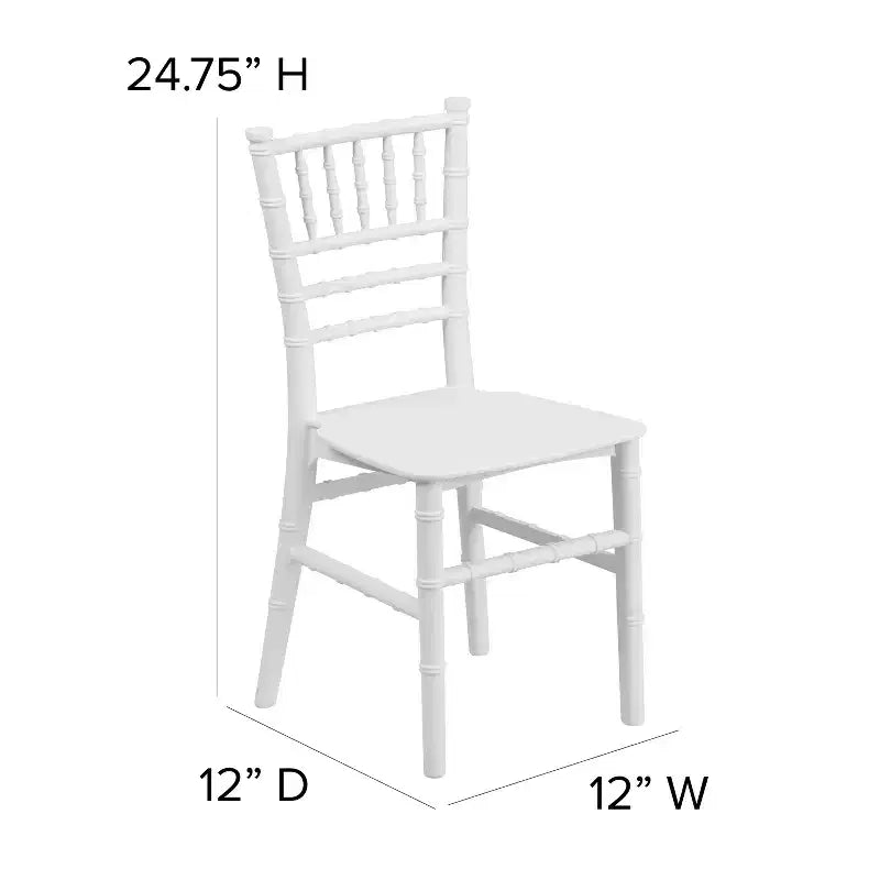 Chaise Chiavari en résine tout usage Emma et Oliver Childs pour la maison ou la location à domicile