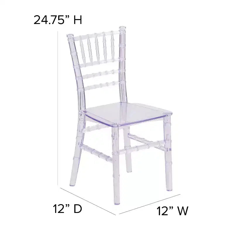Chaise Chiavari en résine tout usage Emma et Oliver Childs pour la maison ou la location à domicile