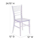 Chaise Chiavari en résine tout usage Emma et Oliver Childs pour la maison ou la location à domicile