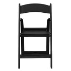 Emma et Oliver Chaise pliante en résine avec assise rembourrée en vinyle, lot de 2, pour mariage ou événement