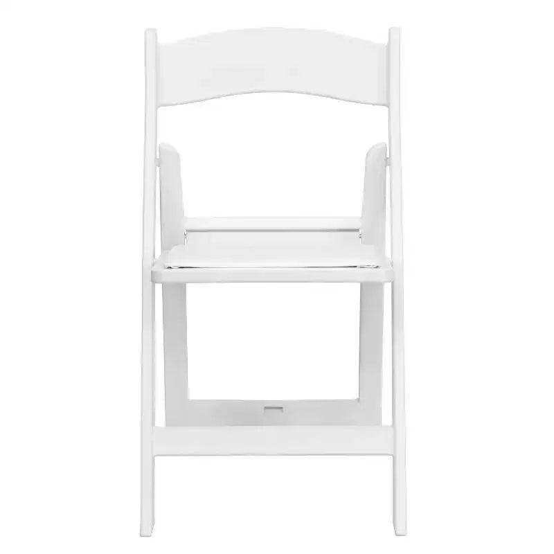 Emma et Oliver Chaise pliante en résine avec assise rembourrée en vinyle, lot de 2, pour mariage ou événement