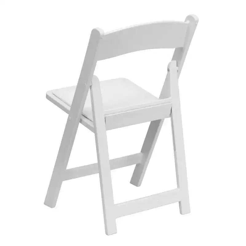 Emma et Oliver Chaise pliante en résine avec assise rembourrée en vinyle, lot de 2, pour mariage ou événement