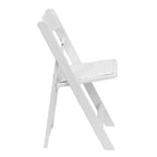 Emma et Oliver Chaise pliante en résine avec assise rembourrée en vinyle, lot de 2, pour mariage ou événement