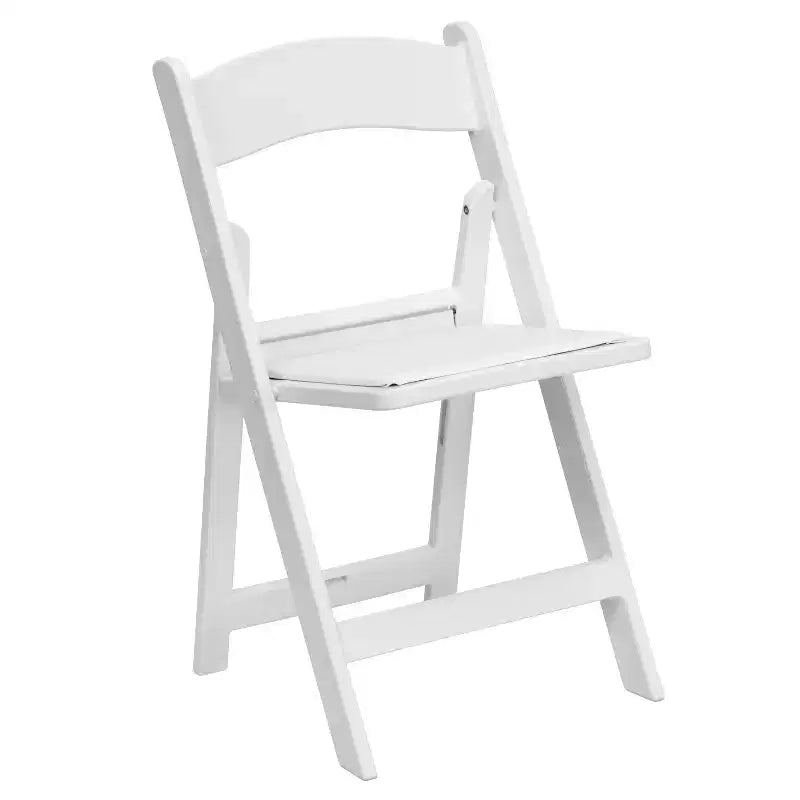 Emma et Oliver Chaise pliante en résine avec assise rembourrée en vinyle, lot de 2, pour mariage ou événement