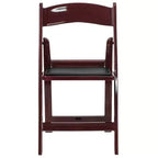 Emma et Oliver Chaise pliante en résine avec assise rembourrée en vinyle, lot de 2, pour mariage ou événement