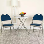 Chaise pliante rembourrée Emma et Oliver, lot de 2, facile à transporter, pour la maison et le bureau, pour fêtes et événements