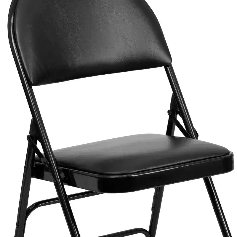 Chaise pliante rembourrée Emma et Oliver, lot de 2, facile à transporter, pour la maison et le bureau, pour fêtes et événements