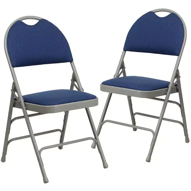 Chaise pliante rembourrée Emma et Oliver, lot de 2, facile à transporter, pour la maison et le bureau, pour fêtes et événements