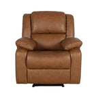 Fauteuil inclinable Emma et Oliver avec dossier rembourré et accoudoirs rembourrés