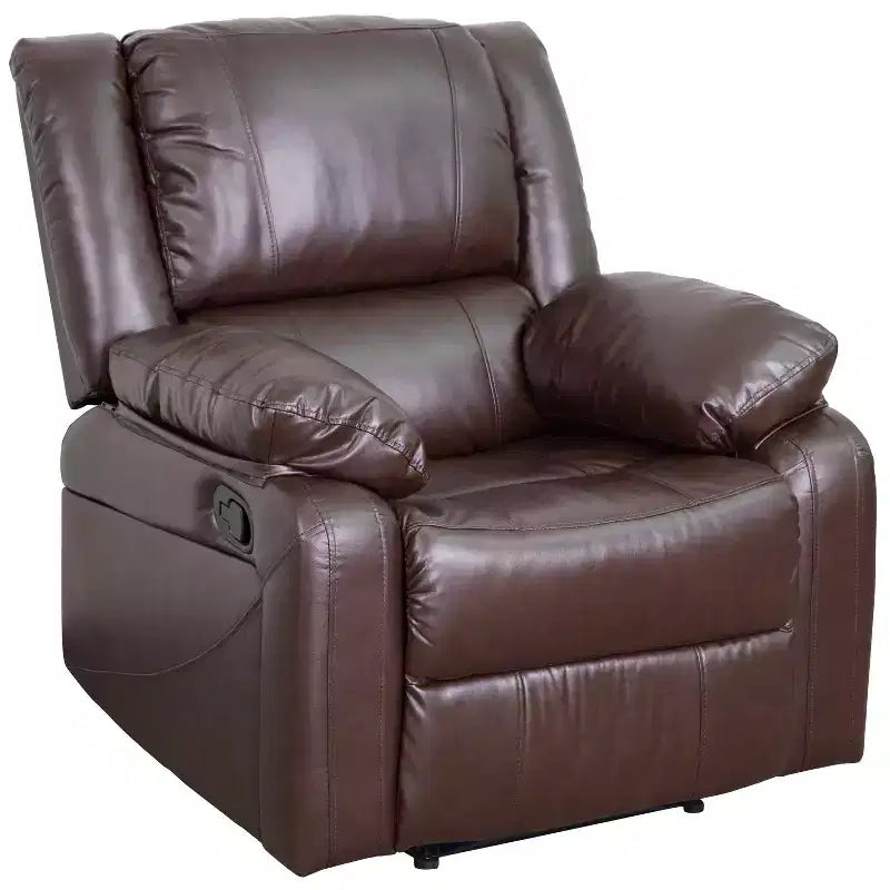 Fauteuil inclinable Emma et Oliver avec dossier rembourré et accoudoirs rembourrés